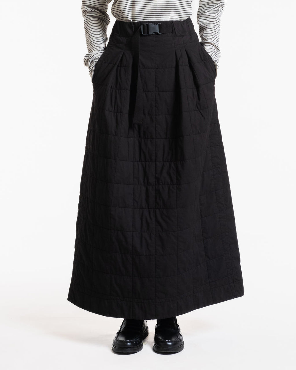 Girls of Dust - Tulip Skirt Cotton Quilt Black – City W. Girls of Dust - Tulip Skirt Cotton Quilt Black – City W.