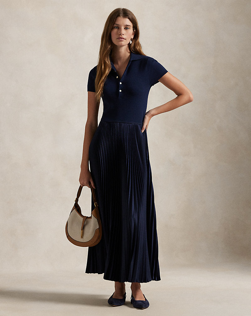Polo Ralph Lauren -Polo Sweater-Bodice Dress Hunter Navy City W. Polo Ralph Lauren -Polo Sweater-Bodice Dress Hunter Navy City W.