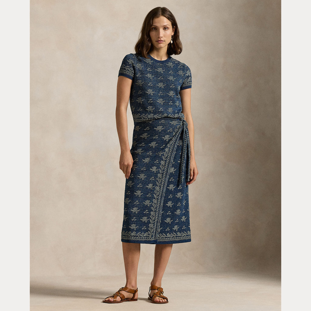 Polo Ralph Lauren - Cotton Printed Wrap Skirt A-Line – City W.