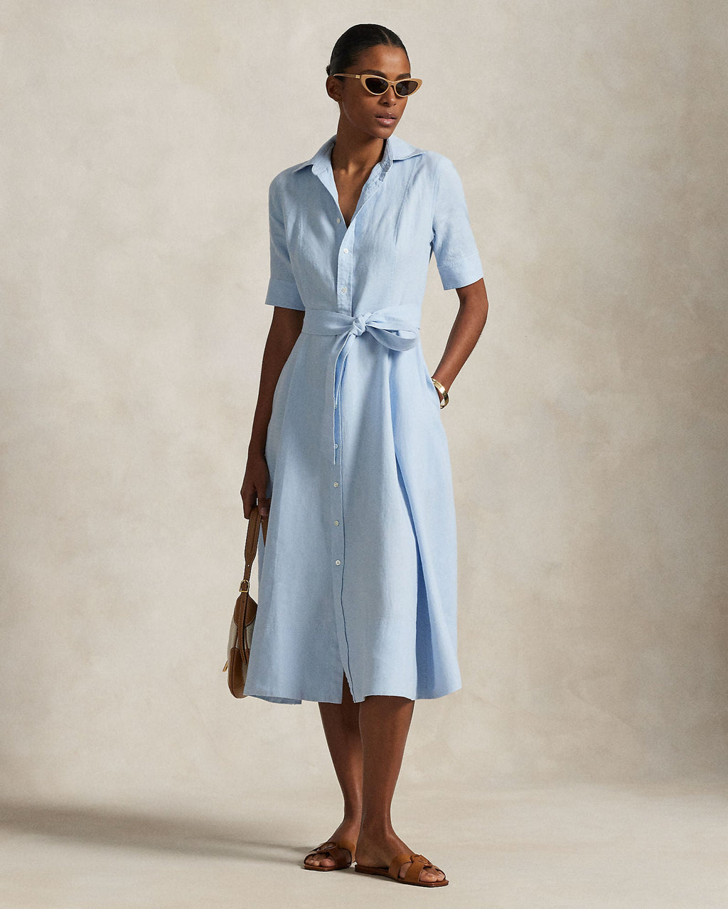 Polo Ralph Lauren - Lori Short Sleeve Day Dress - Cold Spring City W. Polo Ralph Lauren - Lori Short Sleeve Day Dress - Cold Spring City W.