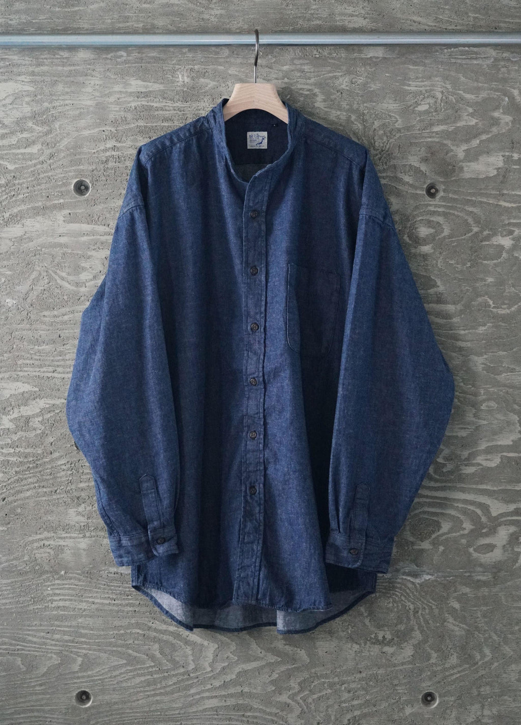 新品/ orSlow LOOSE FIT STAND COLLAR SHIRT orSlow - Loose Fit Stand Collar Shirt – City W.