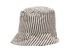 Engineered Garments - Bucket Hat - Natural/Black LC Stripe - City Workshop Men's Supply Co.