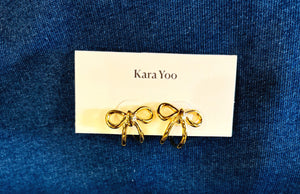 Kara Yoo Maya Hoops: Gold Plated