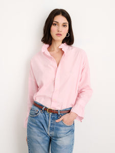 Alex Mill - Easy Ruffle Shirt in Cotton Pink