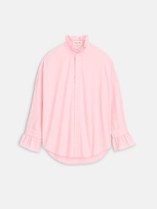 Alex Mill - Easy Ruffle Shirt in Cotton Pink