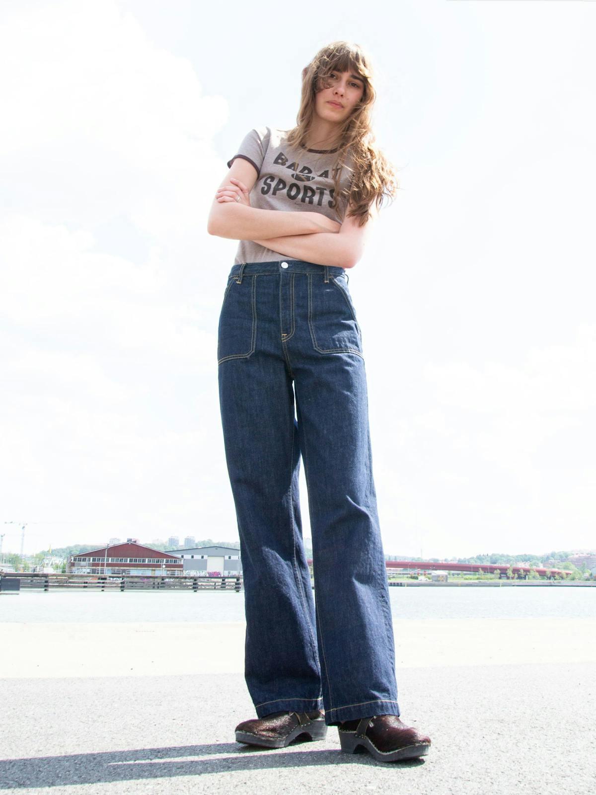 order loose denim pants one wash（デニムパンツ）｜order