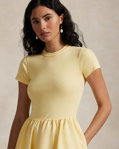 Polo Ralph Lauren - Cotton Short-Sleeve Dress - Yellow Polo Ralph Lauren - Cotton Short-Sleeve Dress - Yellow