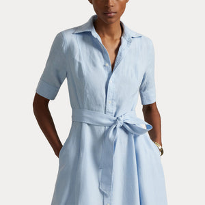 polo ralph lauren hunter navy short sleeve day dress Ralph Lauren Women's Cotton Mesh Polo Dress