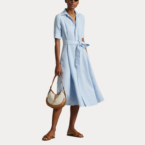 polo ralph lauren hunter navy short sleeve day dress Polo Ralph Lauren Polo Pony short-sleeved Dress | Blue