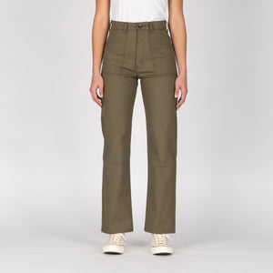 NAKED & FAMOUS DENIM Women's Classic Fatigue - Army HBT - Olive Drab