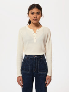 Nudie Jeans Co. - Mira Henley Waffle Egg White