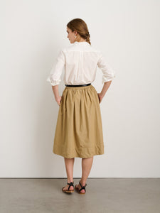 Alex Mill - Standard Skirt in Paper Poplin - Vintage Khaki