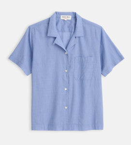 Alex Mill - Maddie Camp Shirt in Cotton Voile - Blue